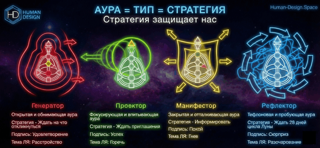 Типы Дизайн Человека аура