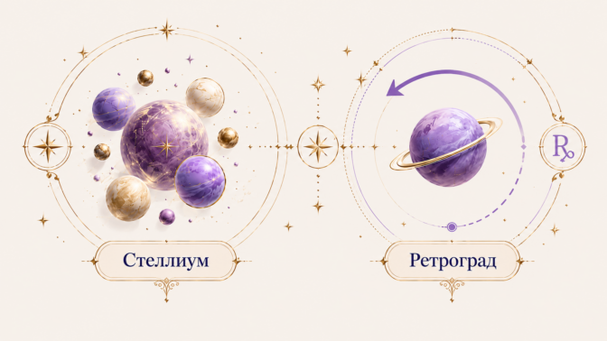 Стеллиум и ретроградные планеты в натальной карте